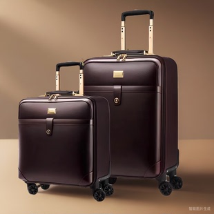 外交商务官拉杆行李箱2026新款品牌子母横皮箱18登机旅行箱男20寸
