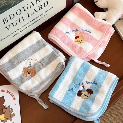 儿童洗脸毛巾小方巾超软