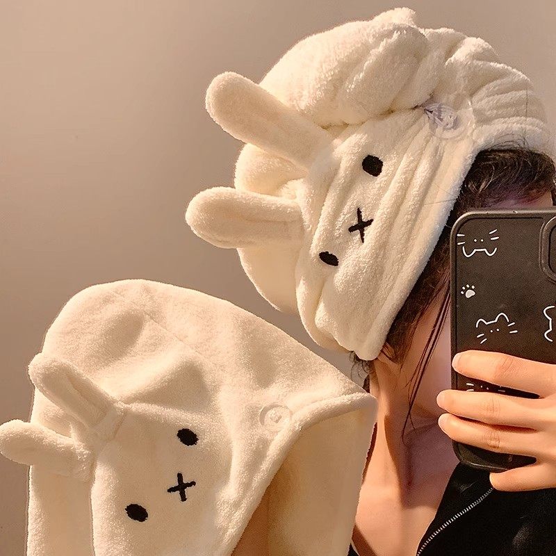 可爱兔子干发帽女加厚超强吸水速干包头发毛巾珊瑚绒浴帽2025新款,家庭/个人清洁工具,干发帽/一次性干发帽,淘宝优惠券,粉丝福利购,淘宝优惠卷