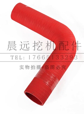 挖机配件小松PC300 350 360-5-6-7-8发动机增压器中冷气管软胶管