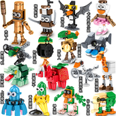 玩具适用乐高儿童男孩拼图神兽木棍人盒装 2025新款 山海经积木拼装