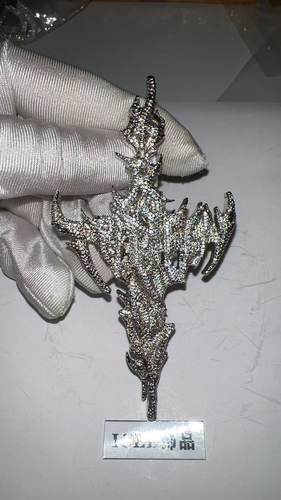 ICED宝剑十字架吊坠嘻哈满钻镶嵌锆石说唱歌手百搭时尚吊坠