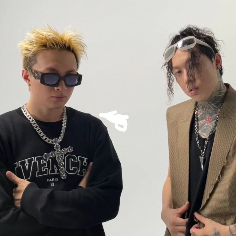 艾志恒Asen同款满钻大号十字架吊坠项链锆石高端嘻哈吊坠