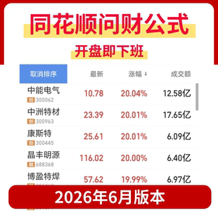 同花顺问财公式问财策略问财语句ai选股指标公式