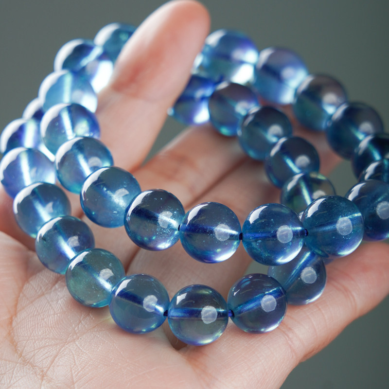 fs珠宝  魔鬼蓝海蓝宝手串