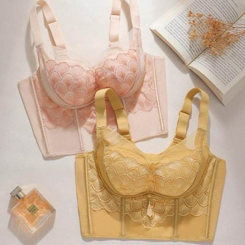 院线调整型收副乳塑形美体内衣女大胸显小胸聚拢防下垂八排扣文胸