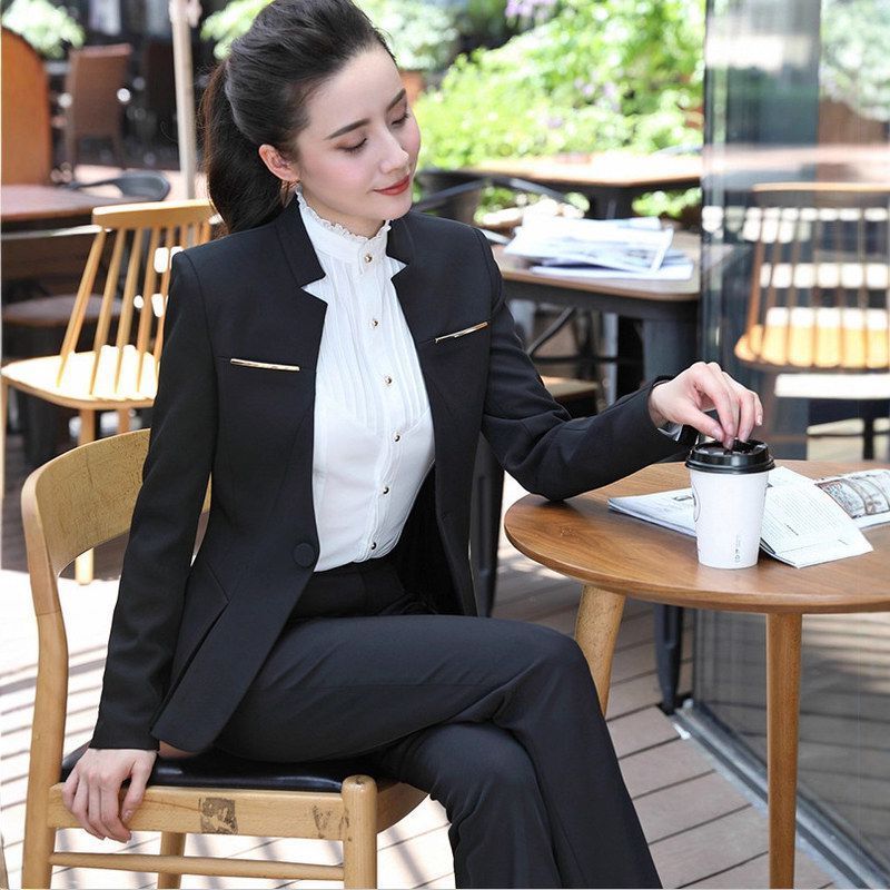 正装长袖OLV女裙工作服销售职业