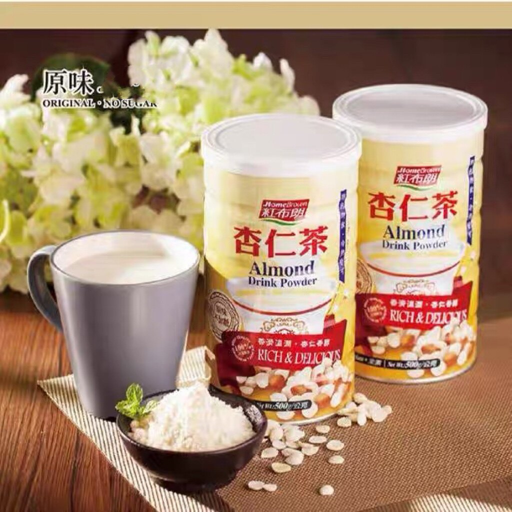 台湾红布朗杏仁茶粉冲泡图片