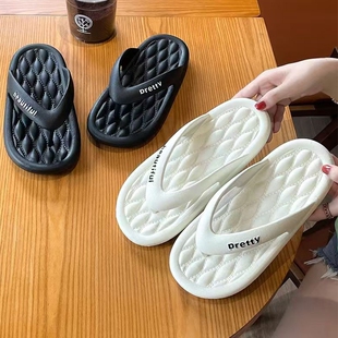 厚底人字拖鞋女2026新款夏季外穿海边沙滩不臭脚夹脚凉拖外穿耐磨