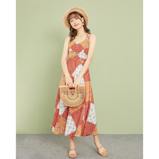 N11725 连衣裙秋爱衣服新款 裙女0327C 吊带裙中长款 抢购一天 韩版