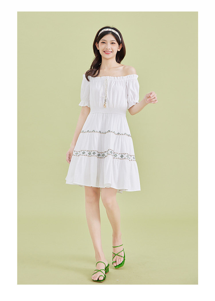 连衣爱衣服裙季新款时尚度假风小清新显瘦收腰茶歇裙女连衣裙女