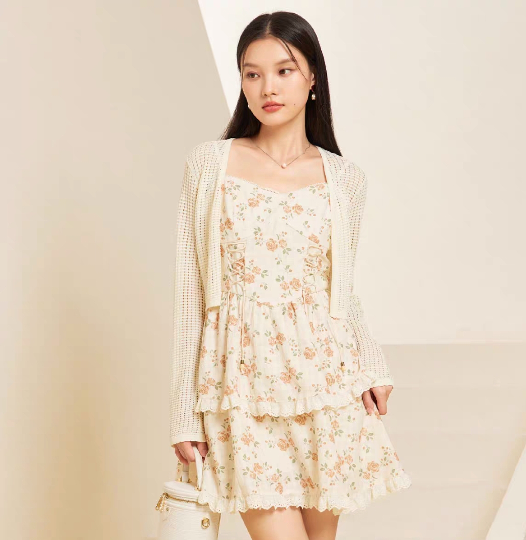 春连衣爱衣服纯欲性感新款春季吊带裙甜美气质 单件