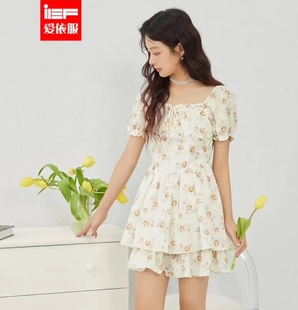 春连衣爱衣服时尚 碎花小个子连衣裙女小个子