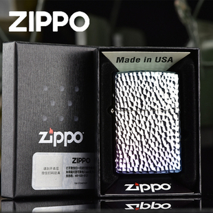 官方正品 煤油防风壳ziipoo原装 打火机 男士 炫彩陨石坑 Zippo正版