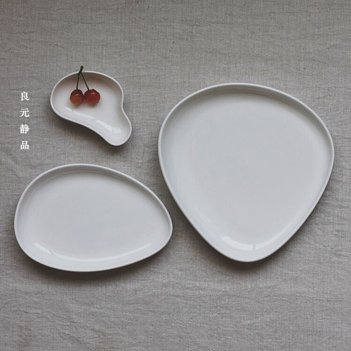 素白色陶瓷小碟菜盘餐盘水果盘