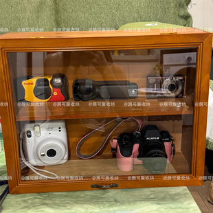 相机收纳盒拍立得照相机整理透明柜单反镜头摄影器材防尘展示架子