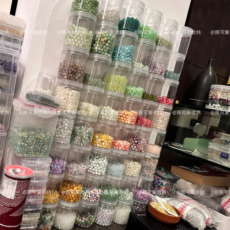 手工珠串透明防尘收纳盒