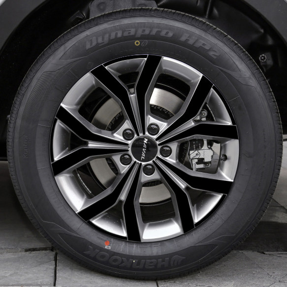 适用于2021款哈弗h6改装专用轮毂贴第三代18寸装饰遮镭射碳纤贴纸