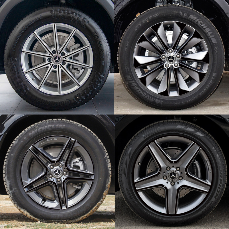 适用于奔驰GLE改装专用轮毂贴320 350 450保护刮花修复遮盖防水膜