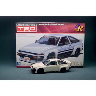 青岛社05896 车模 拼装 TOYOTA TRD TRUENO 代工成品 AE86