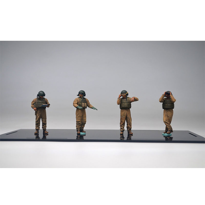 Miniart 37008 1/35兵人模型 美国坦克兵乘员组套装 代工完成品