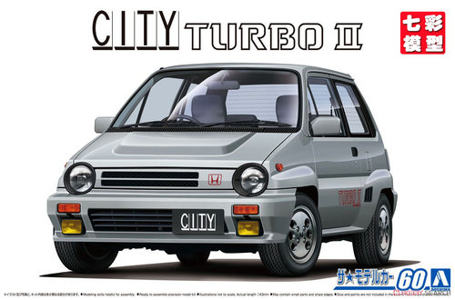 【七彩模型】青岛社06388 拼装车模 1/24 Honda AA City Turbo II