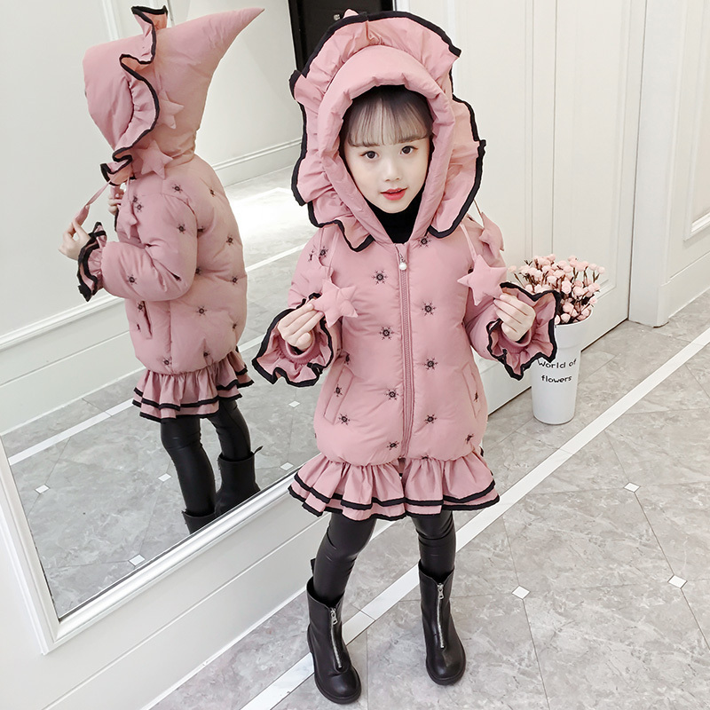 女童冬装棉衣2019新款女孩洋气外套儿童加厚棉服中长宝宝羽绒棉袄|ruв категории Детская одежда, ватник/хлопок - от Buy2taobao.com для оказания профессиональной услуги покупки агента Taobao