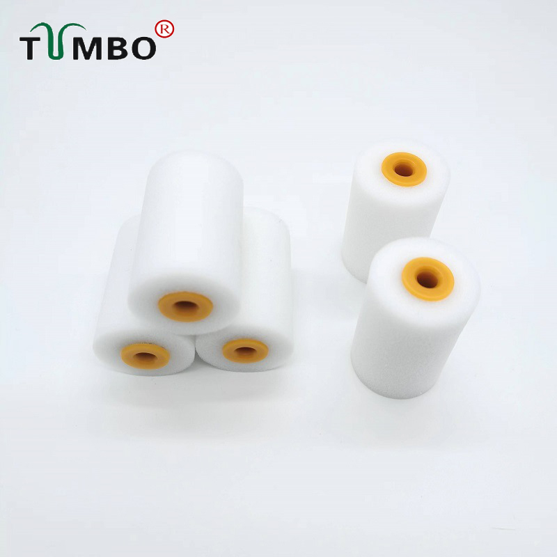 工厂直销2寸水性海绵滚刷小滚芯修边油漆滚刷墙补漆绘画涂刷工具