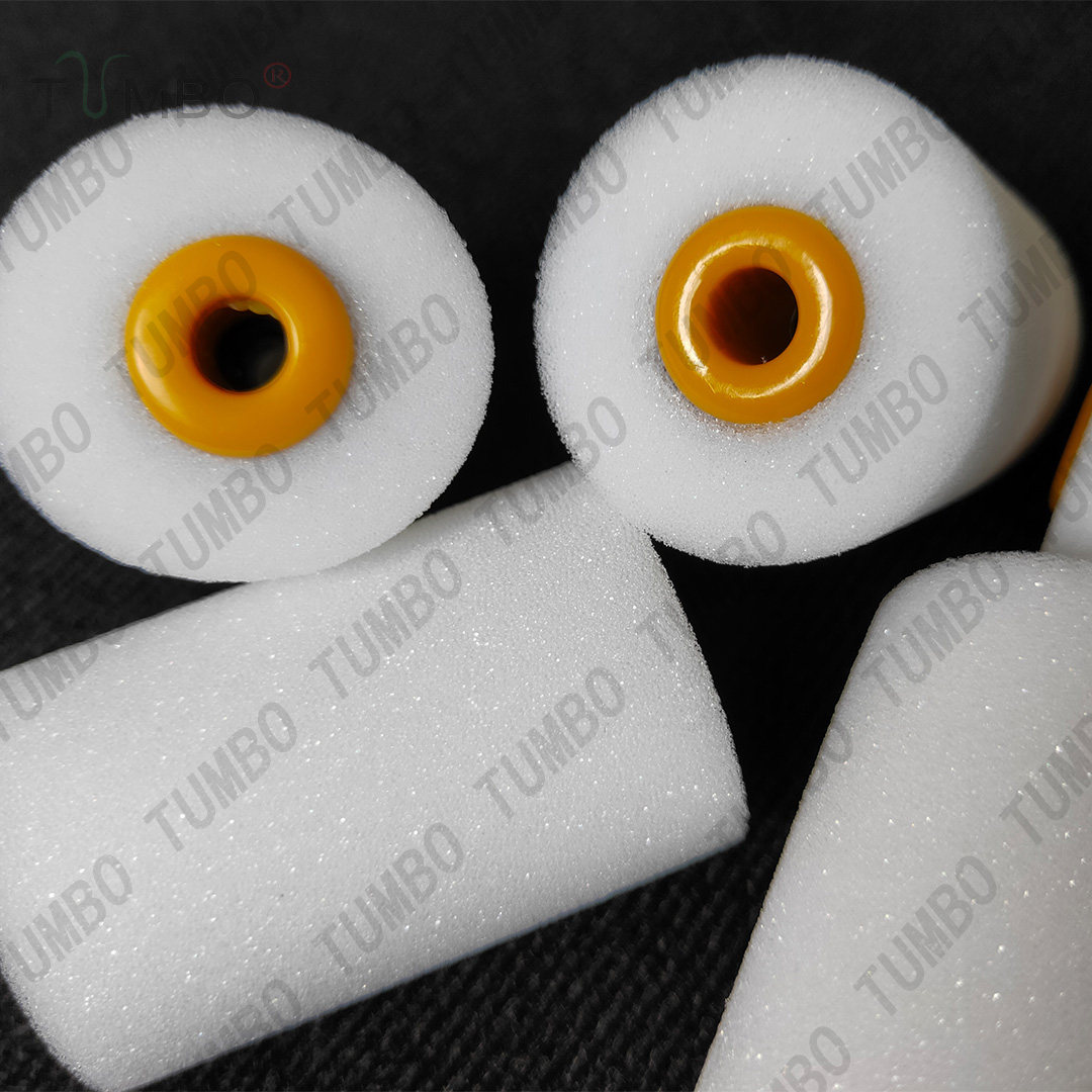 海绵油漆刷头2寸4寸中空玻璃修胶棉木器漆补漆滚轮儿童绘画滚筒刷