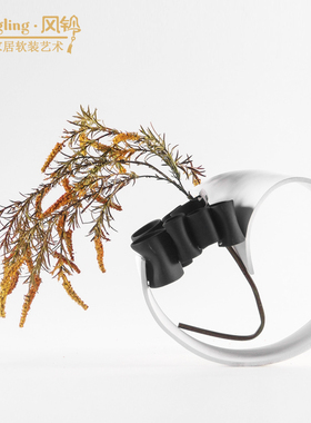 现代简约环形陶瓷花器样板间