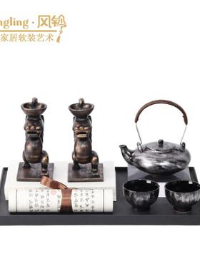 细口茶台饰品会所酒店花瓶新中式