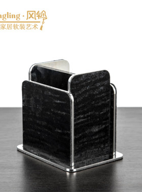 办公桌名片夹书房皮革写字板笔筒收纳盒文具鼠标垫装饰摆件