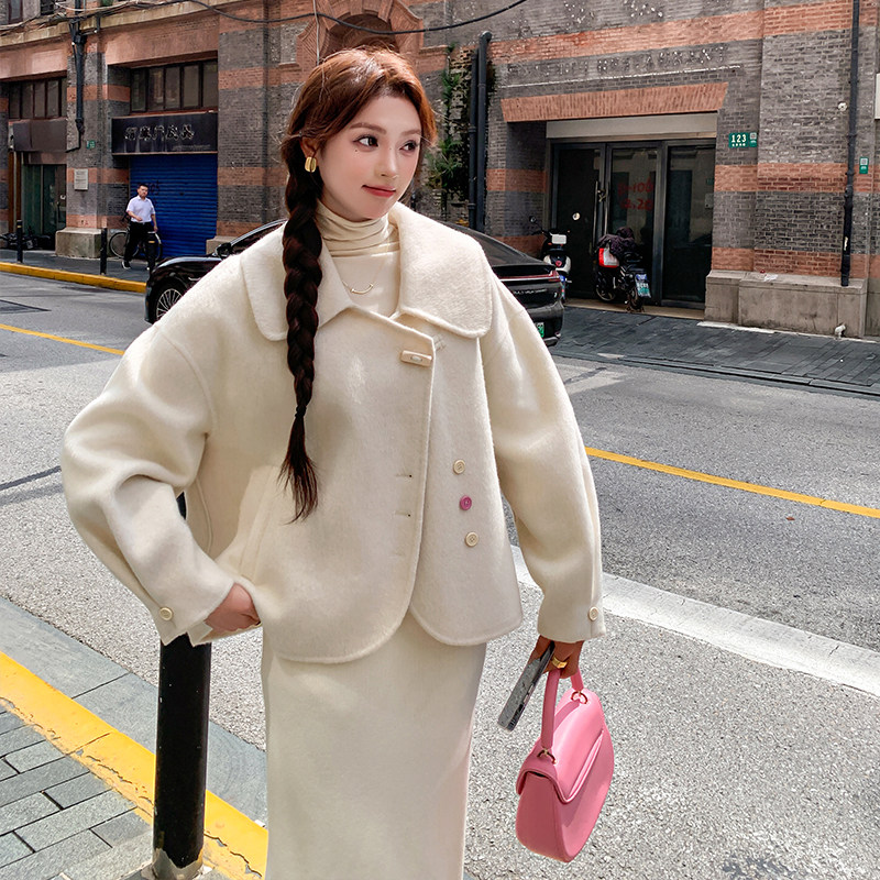 新品 毛呢外套 80双面,毛呢外套,2D115