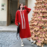 加色2色毛衣连衣裙2D115-C785-P135-K208，女装针织衫/毛衣，2D115
