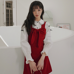 衬衫+丝绒吊带两件套2D115-282-P65-K138图片
