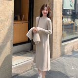针织连衣裙两件套2D115-C187-P125-K188，女装套装/套裙，2D115
