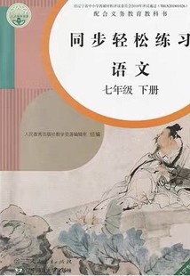 语文七年级下册配套练习册 人民教育出版 七7年级下册语文同步轻松练习 人教版 社语文7七年级下册同步轻松练习