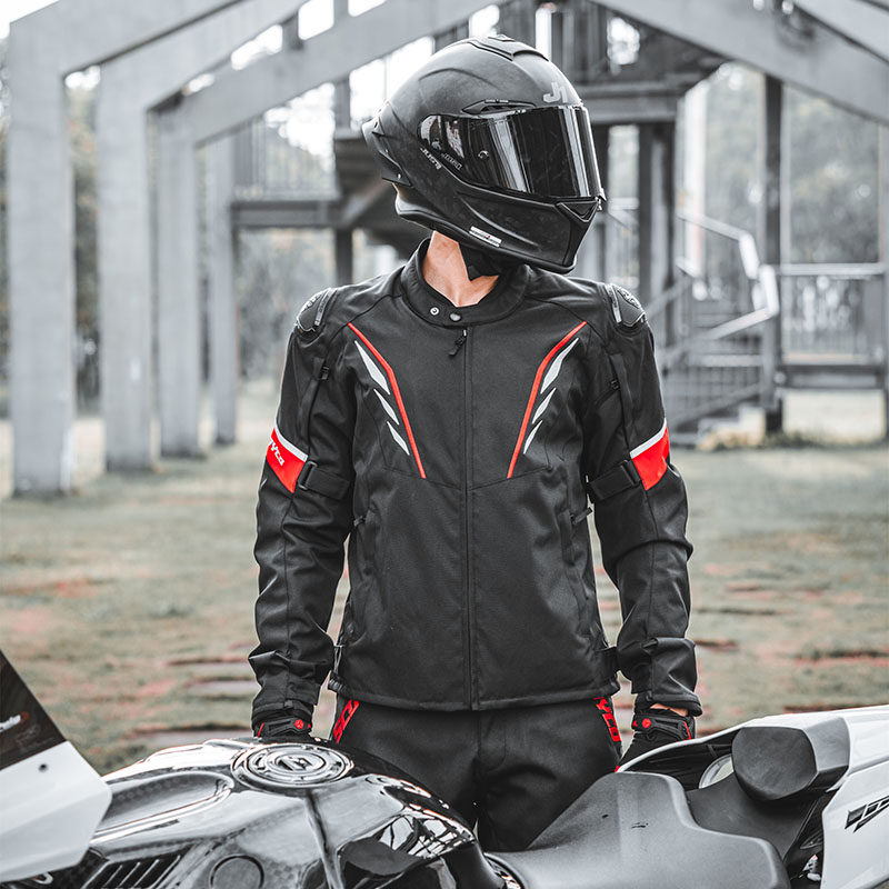 赛羽摩托车骑行服男夏季防水通勤机车服套装越野防摔服四季赛车服