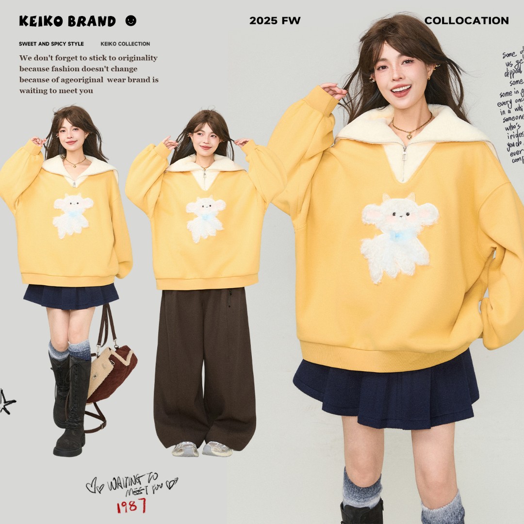 KEIKO/凯莉欧加厚宽松型休闲风