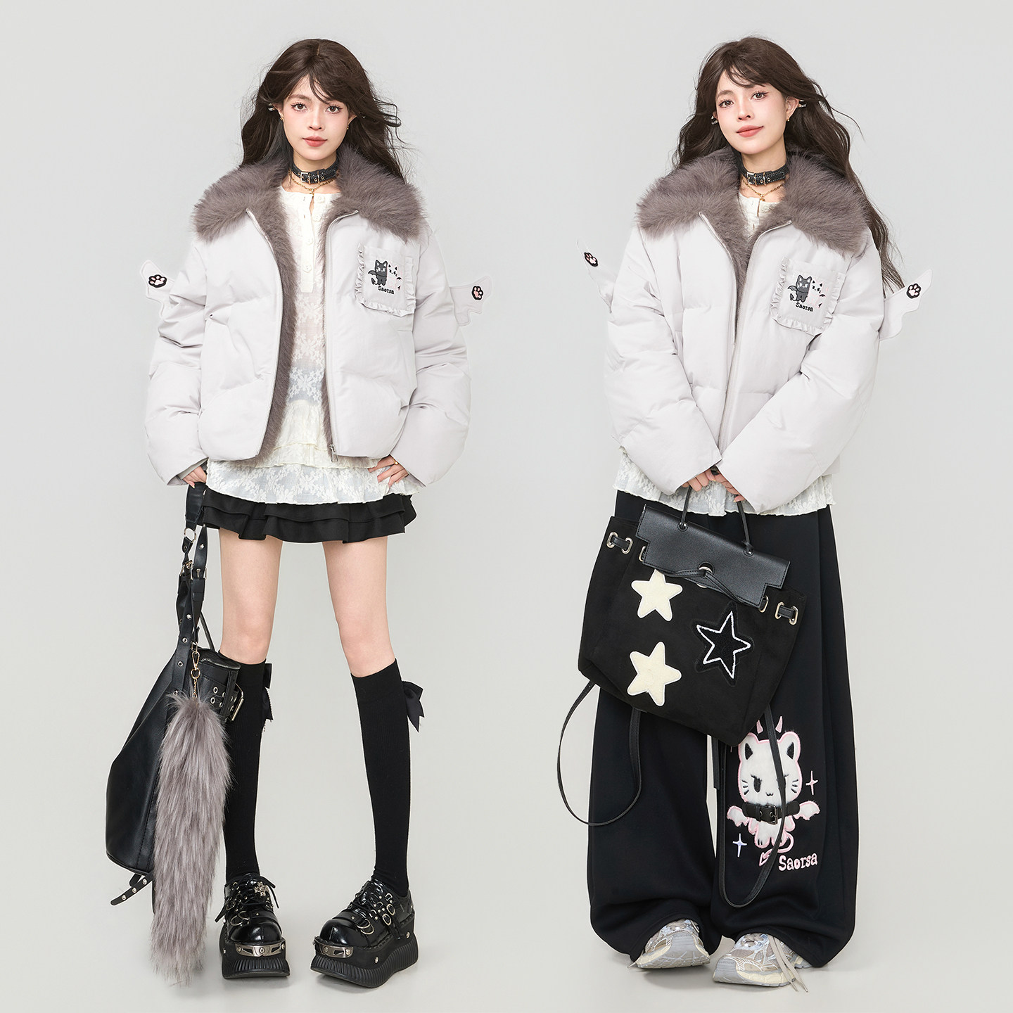 KEIKO/凯莉欧聚酯纤维短款少女风