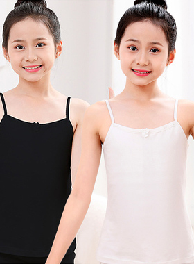 女童内衣发育期小学生纯棉内穿10岁第一阶段儿童文胸12黑色小背心