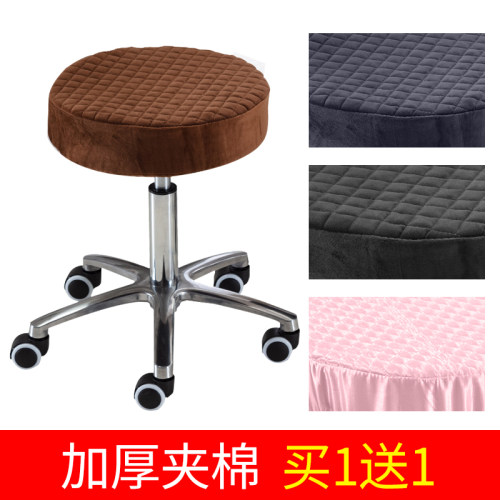 简约家用布艺座椅套凳子套欧式美容餐桌椅子套家用布艺简约弹力