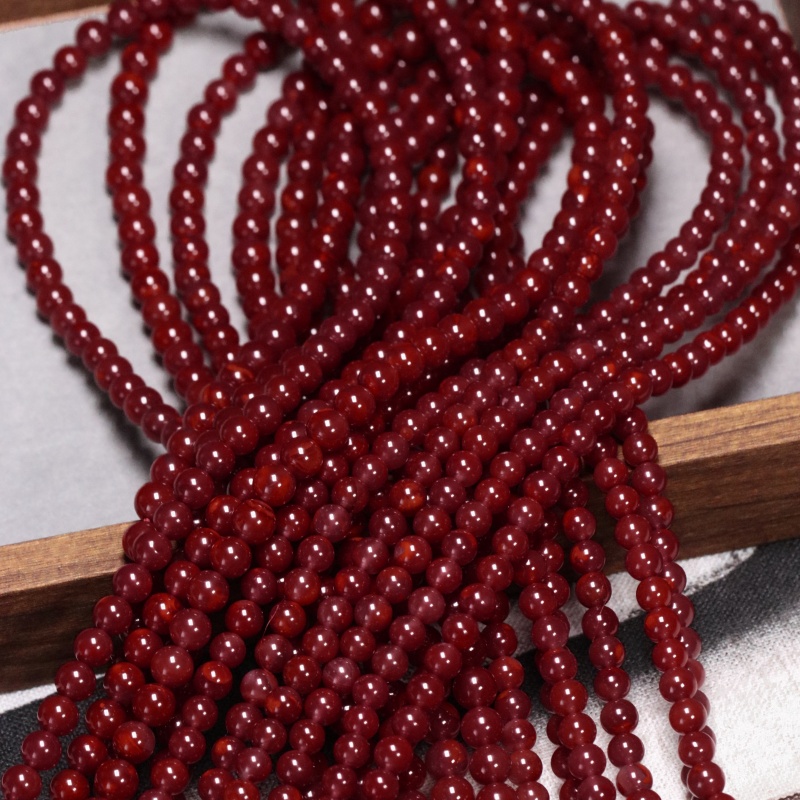 弄红记凉山瓦西南红玫瑰手串