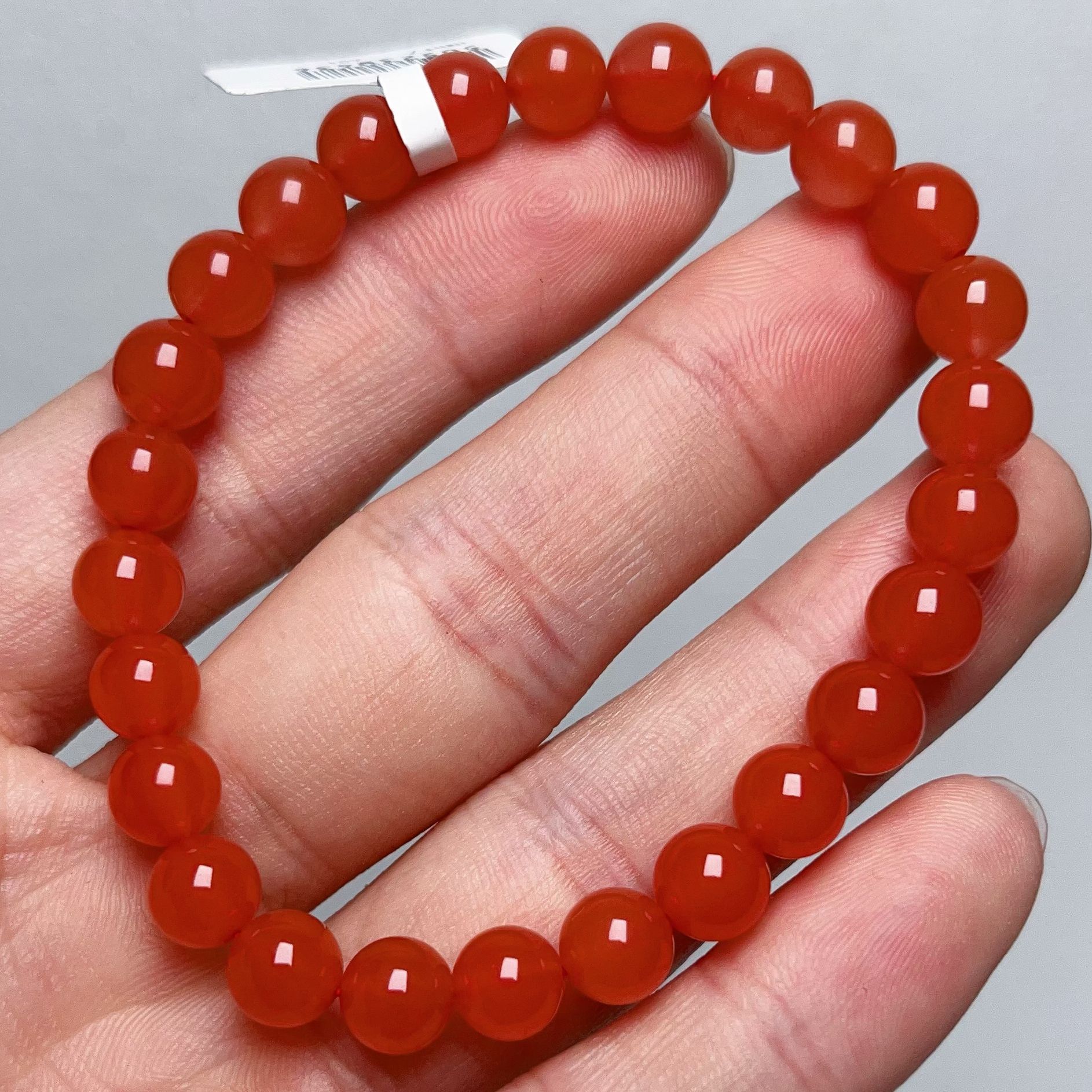 436A01保山料南红保山辣椒红单圈手串