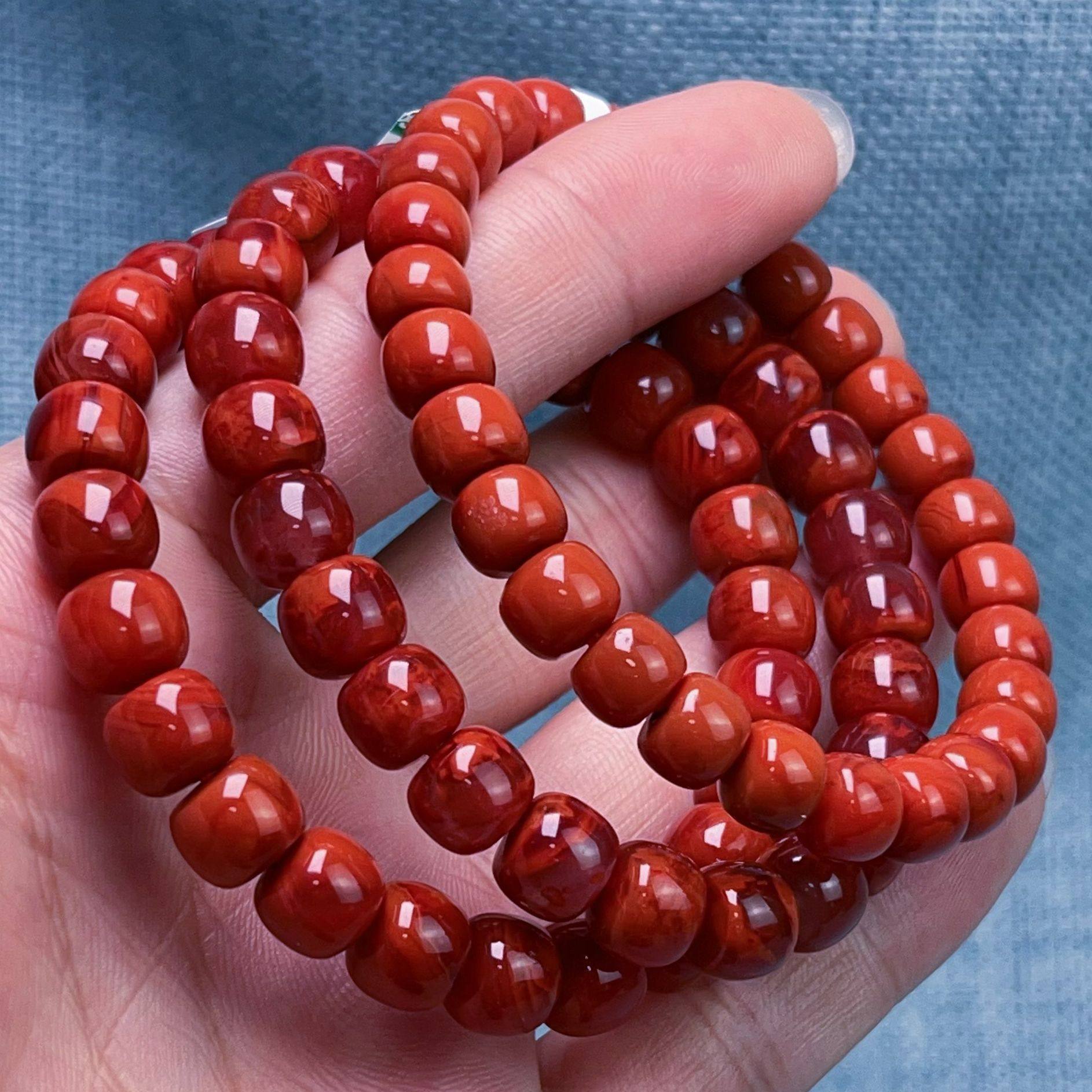 01C24凉山瓦西料南红原矿柿子锦妖火焰单圈手串多样性发其一,饰品/流行首饰/时尚饰品新,手饰/手串,淘宝优惠券,粉丝福利购,淘宝优惠卷