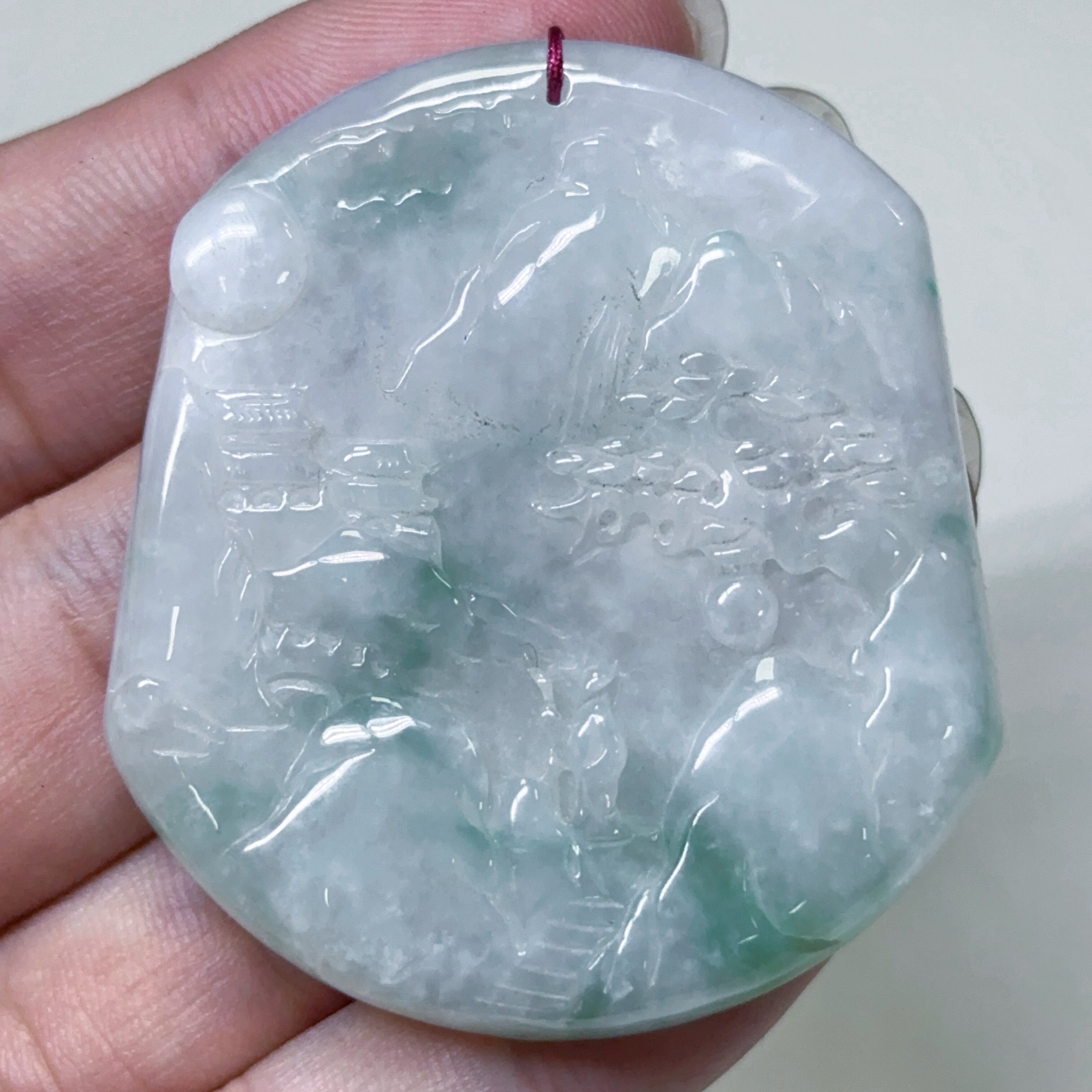 21X04天然翡翠A货吊坠男女同款精工雕刻吊坠