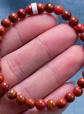 149C09凉山九口料包浆南红单圈手串