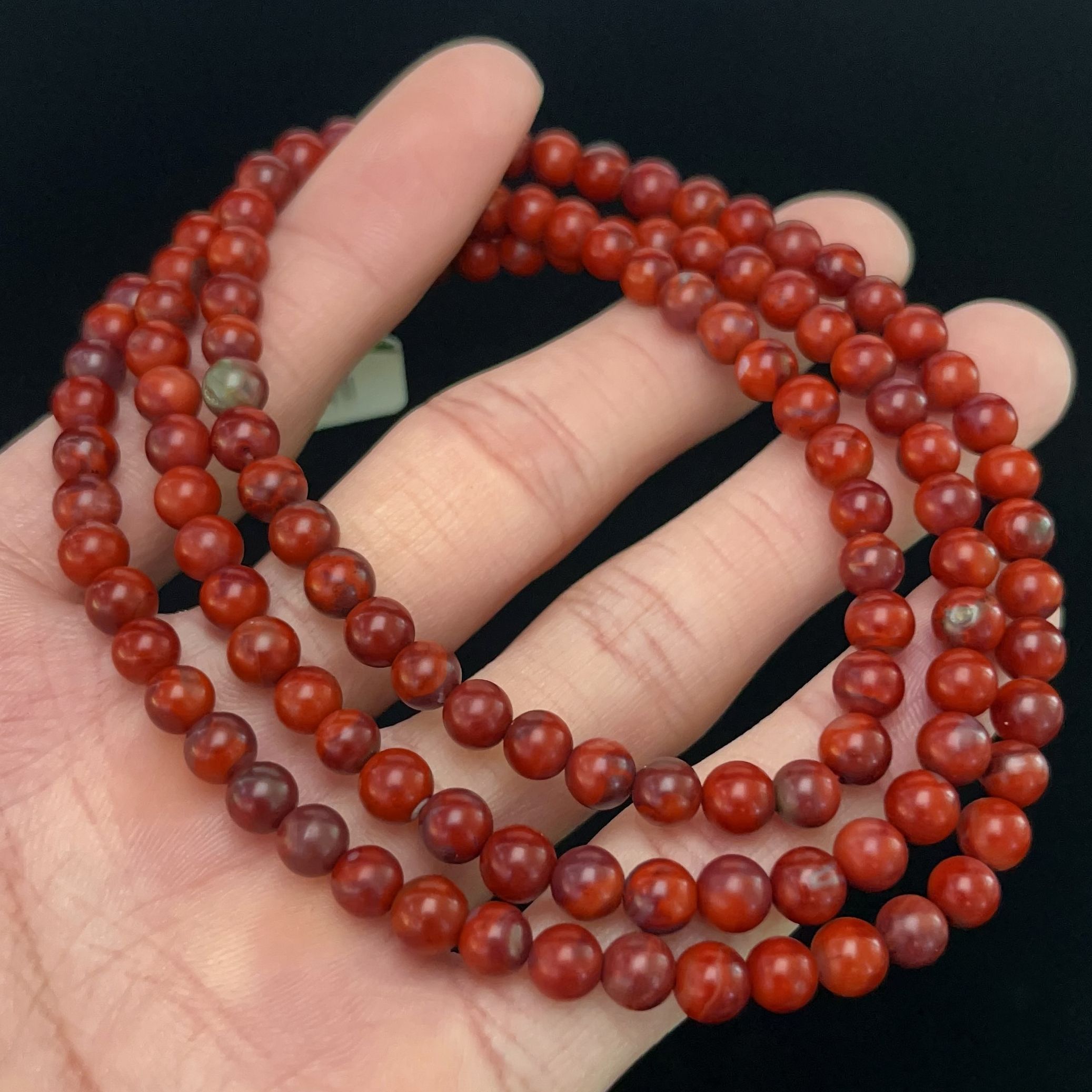 908C09凉山九口料南红鸡血包浆多圈手串项链