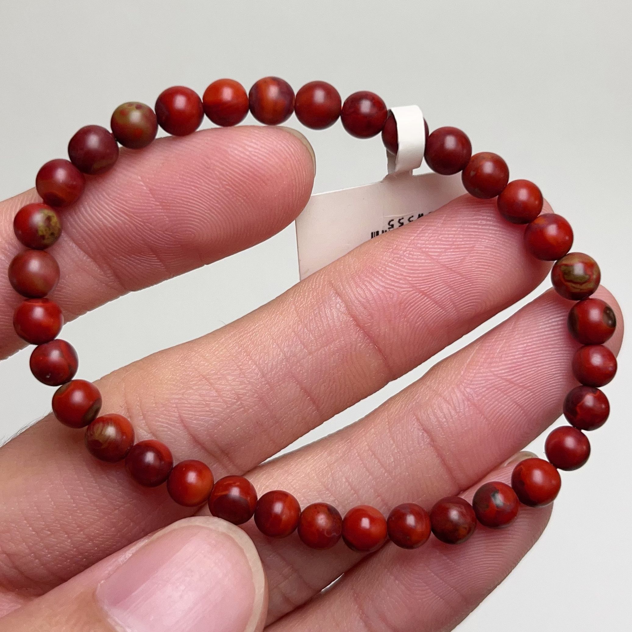 555A01凉山九口料南红鸡血包浆单圈手串