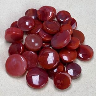 22C63凉山瓦西料南红原矿柿子锦圆牌多样性发其一